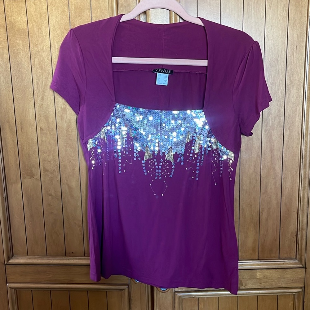 Venus Sequin shrug style top